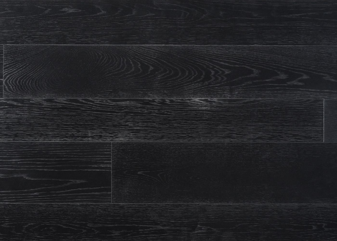 Parquet chêne contrecollé NOIR COUVRANT vernis mat Matière 12x185x1500-2400