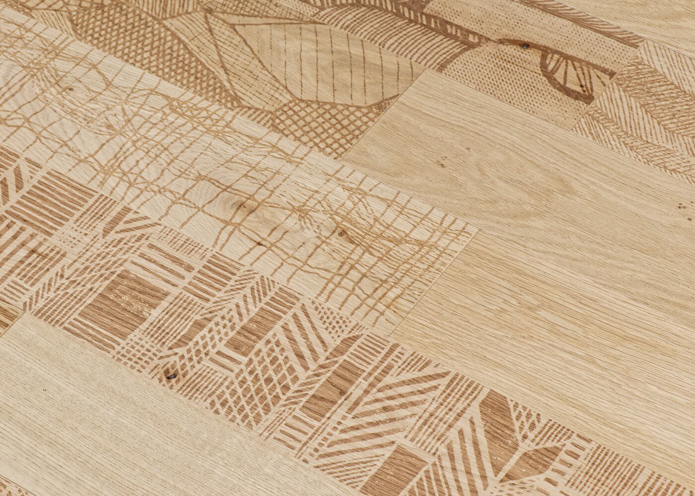 Parquet chêne contrecollé EMPREINTE BATIK PRBis support CP 12.5x140x1200