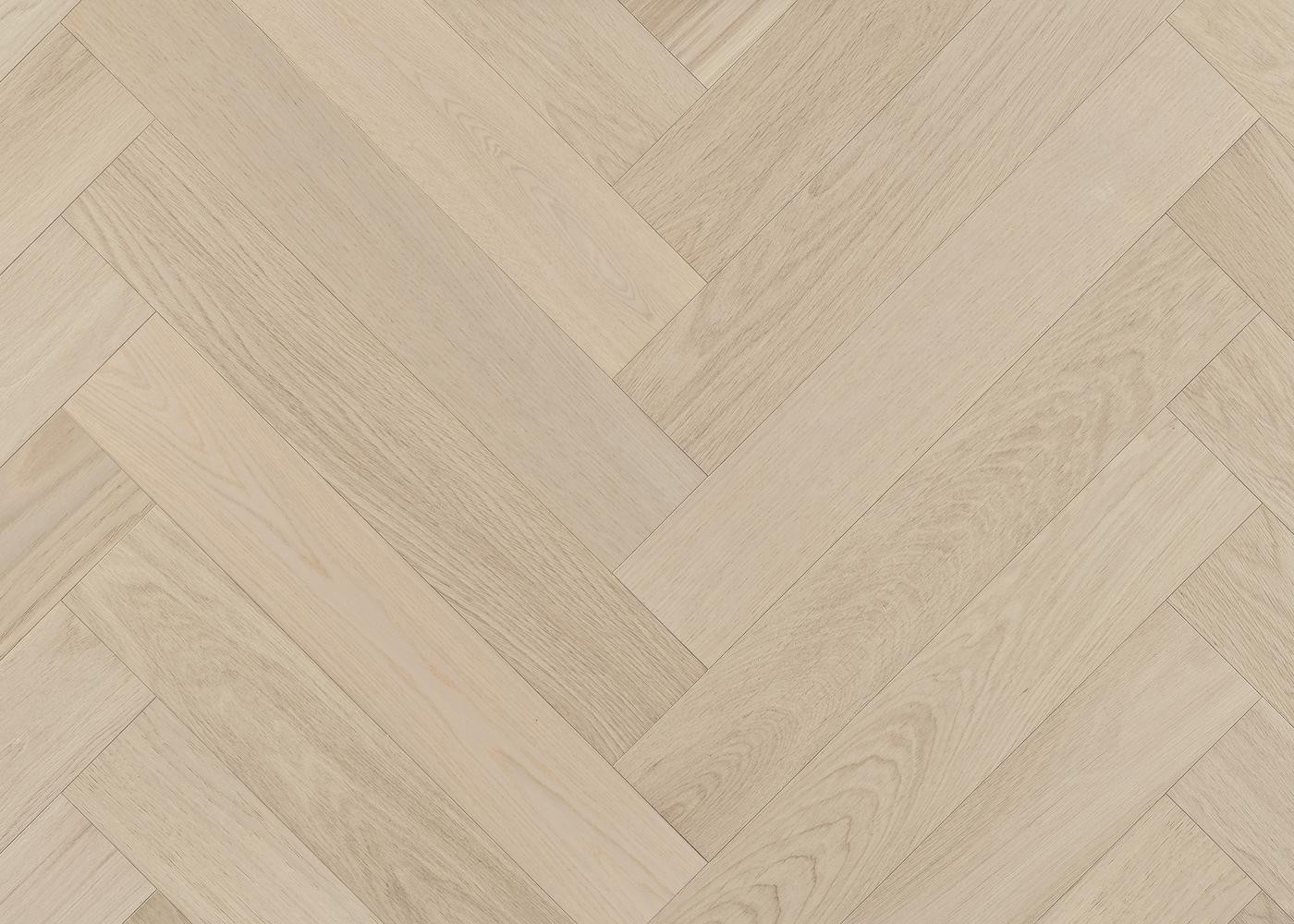 Parquet chêne contrecollé LUCERA Bâton Rompu brossé vernis mat Select support HDF 12x92x610