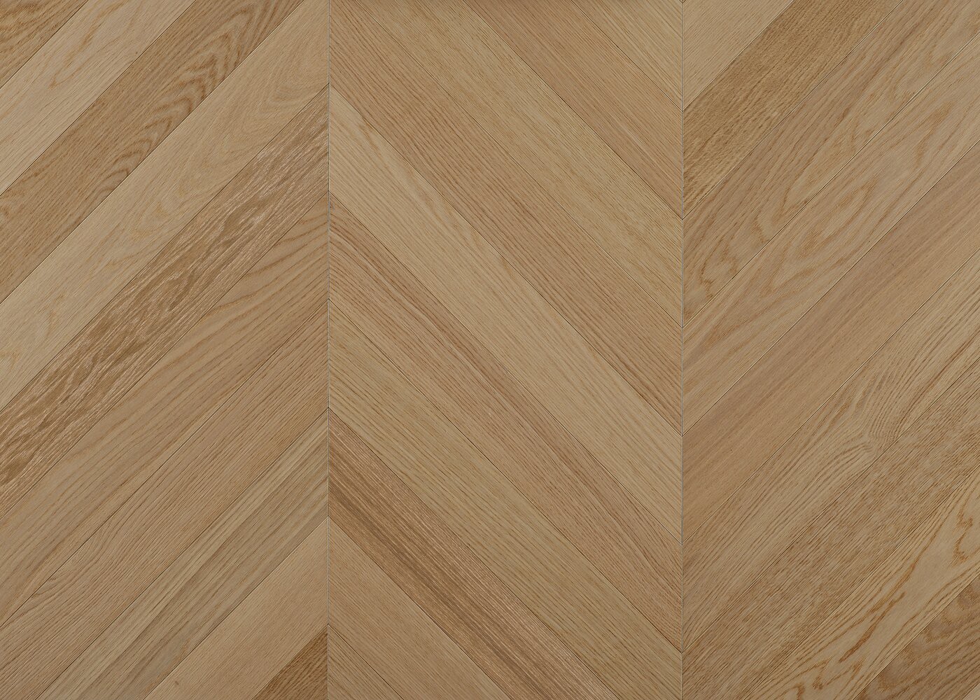 Parquet chêne contrecollé LECCE Point de Hongrie brossé huile UV Select support HDF angle 45° 12x92x600