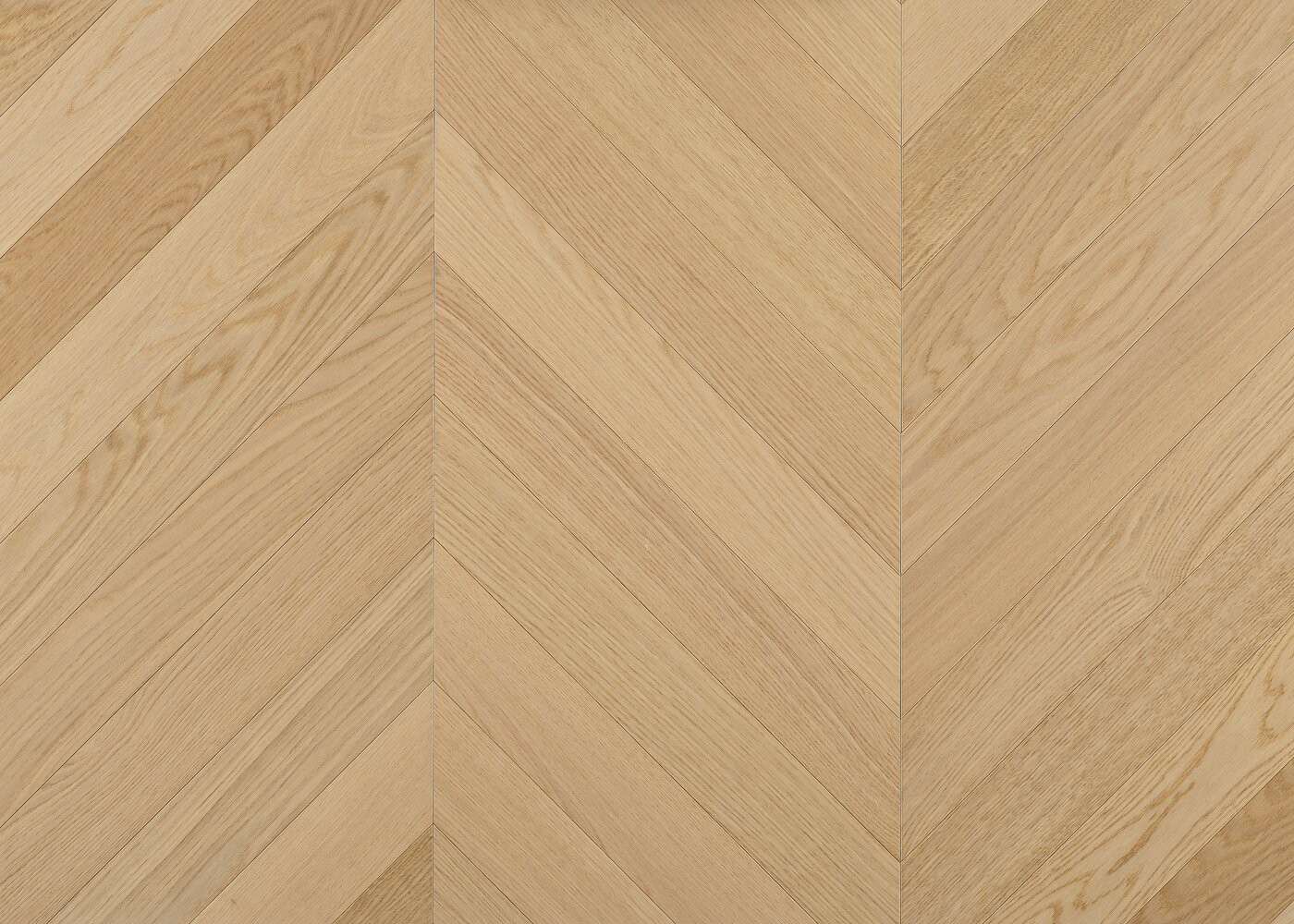 Parquet chêne contrecollé TALLINN Point de Hongrie brossé huile UV Select support HDF angle 45° 12x92x600