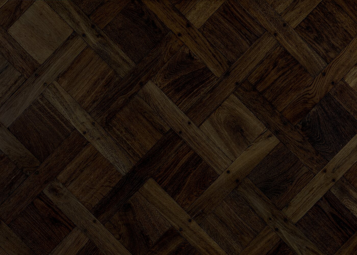 Parquet chêne contrecollé OXFORD vieilli Versailles sans cadre huile aqua 15mm et carrés de 160 & navettes de 65x390