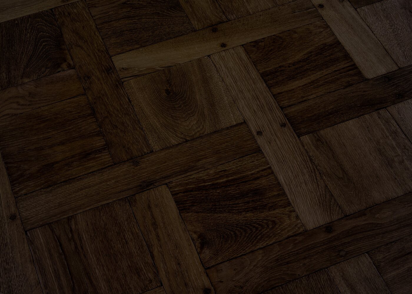 Parquet chêne contrecollé OXFORD vieilli Versailles sans cadre huile aqua 15mm et carrés de 160 & navettes de 65x390