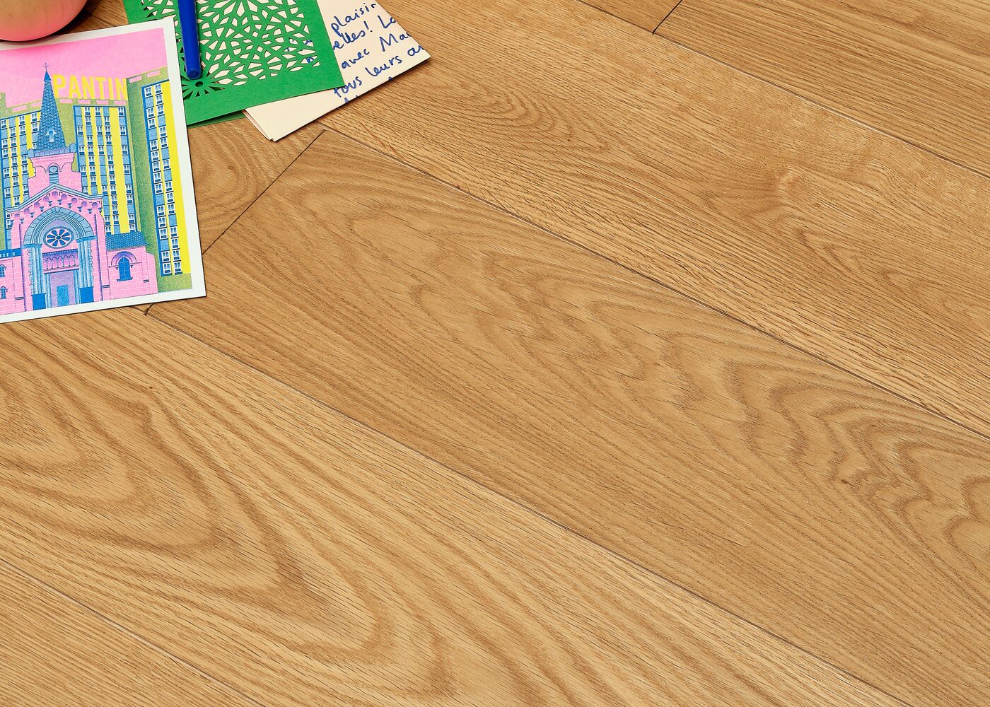 Parquet chêne contrecollé KASBA huile cire Matière 12x185x1500-2400