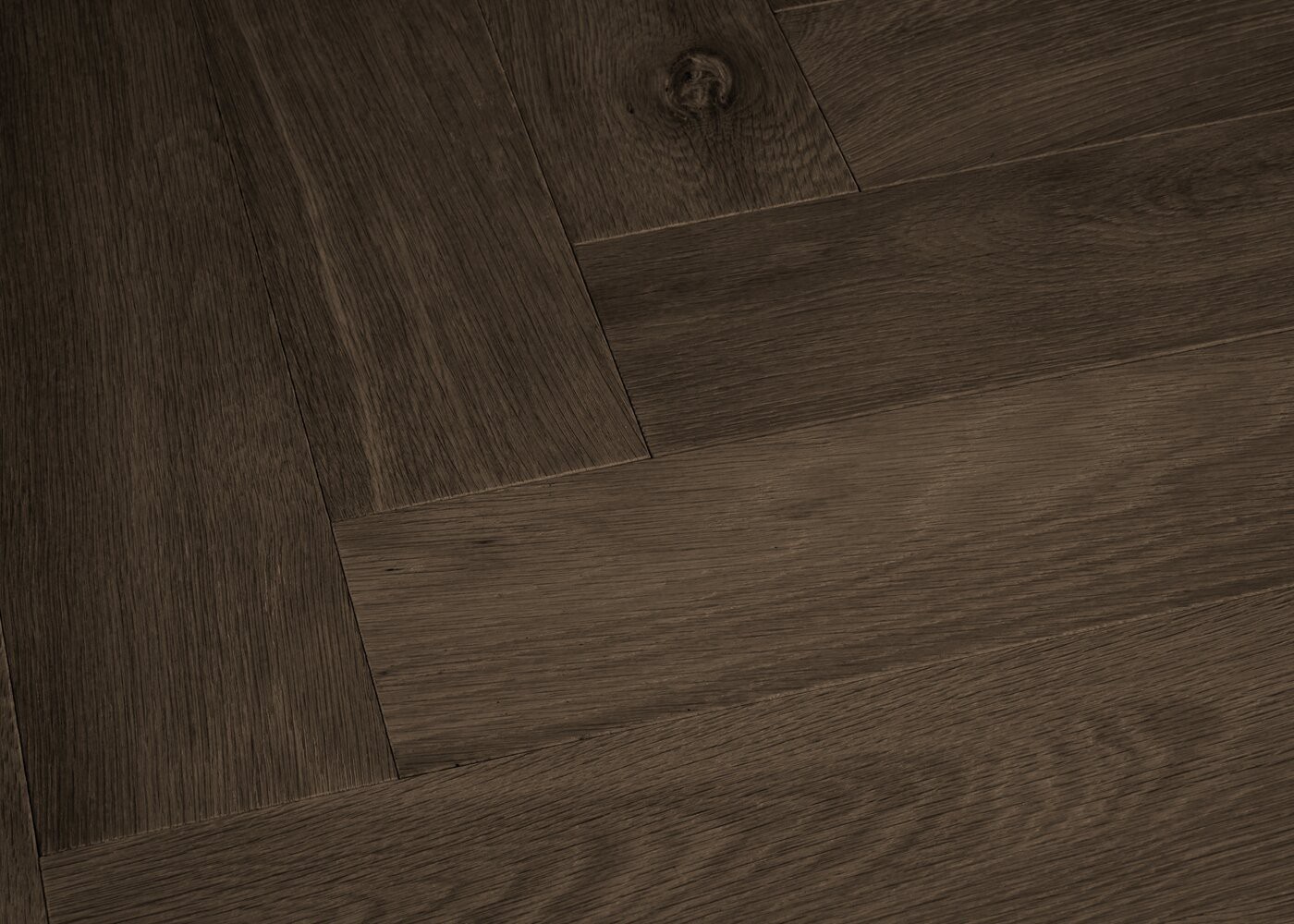 Parquet chêne contrecollé OXFORD brossé bâton rompu GO2 huile aqua 15x120x720