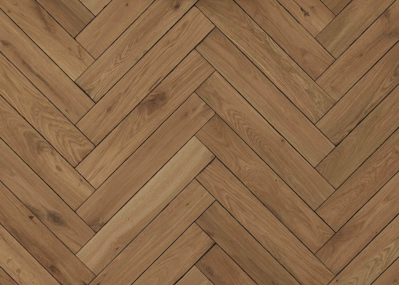 Parquet chêne massif LIVENZA Bâton rompu Elégance vieilli vernis aqua 14x110x600