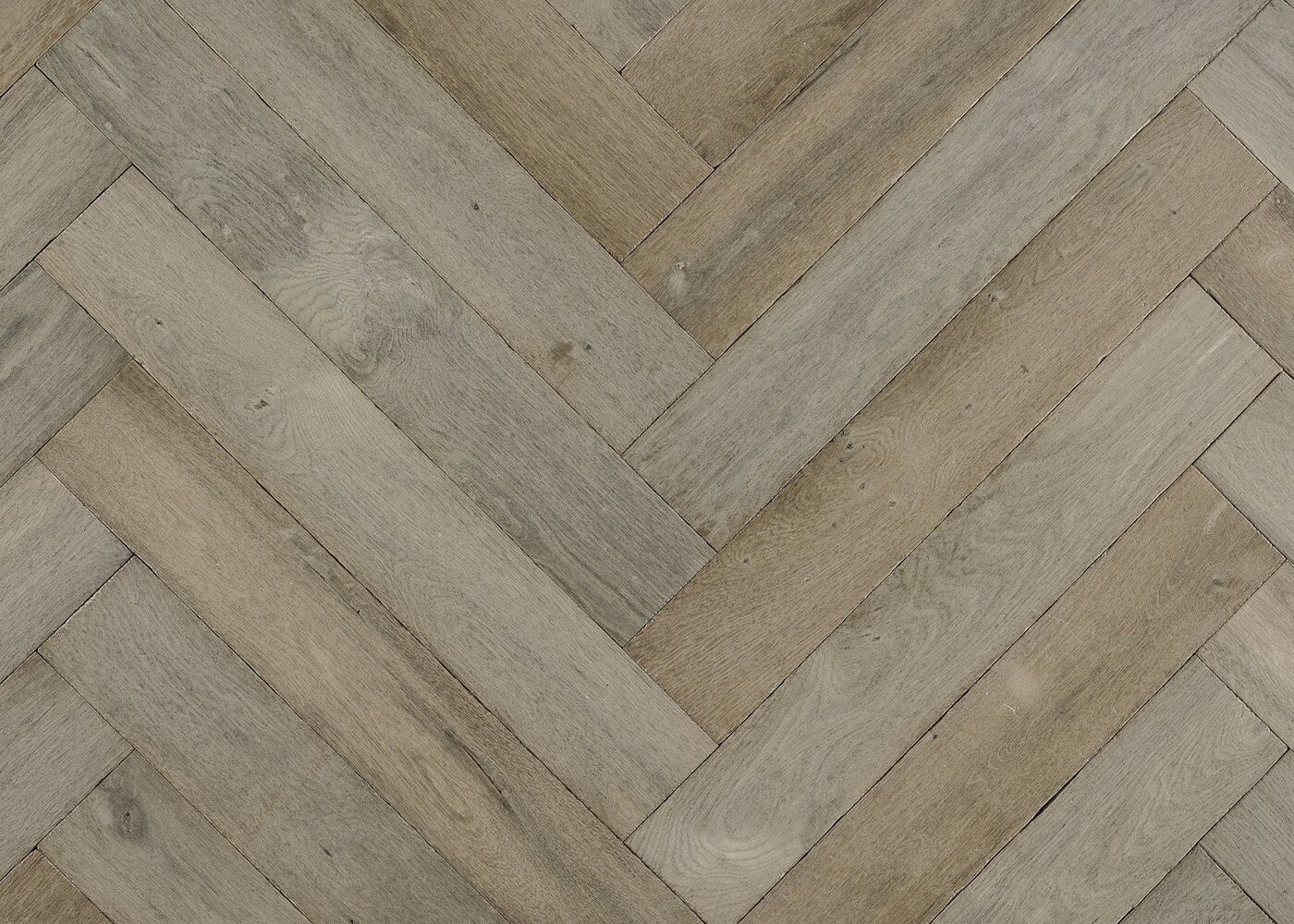 Parquet chêne contrecollé BARBADE vieilli bâton rompu huile aqua 15x120x720