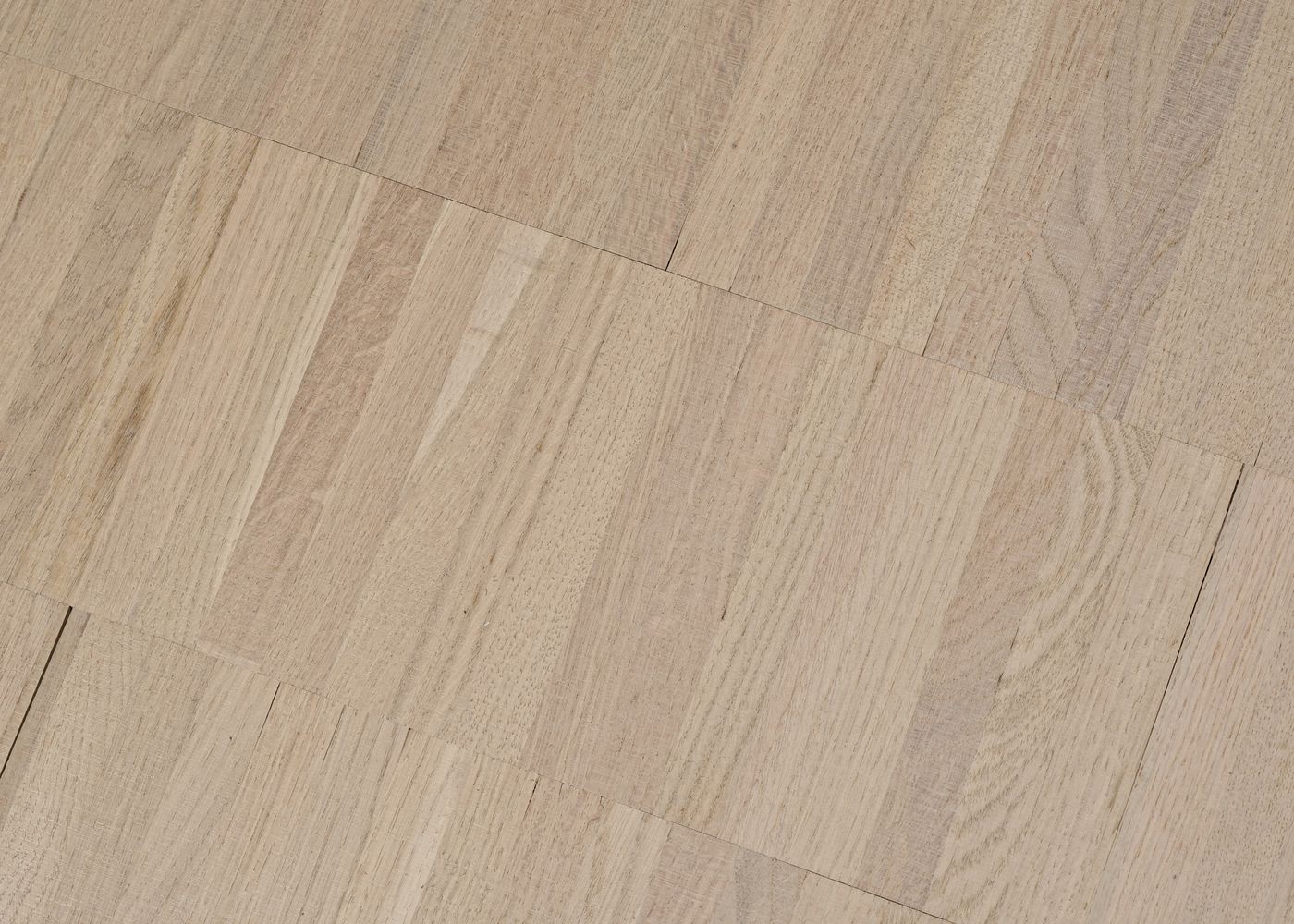 Parquet chêne massif sur chant g0 courant brossé brut de sciage 14x160x21 (dalle 500mm) Effet Naturel