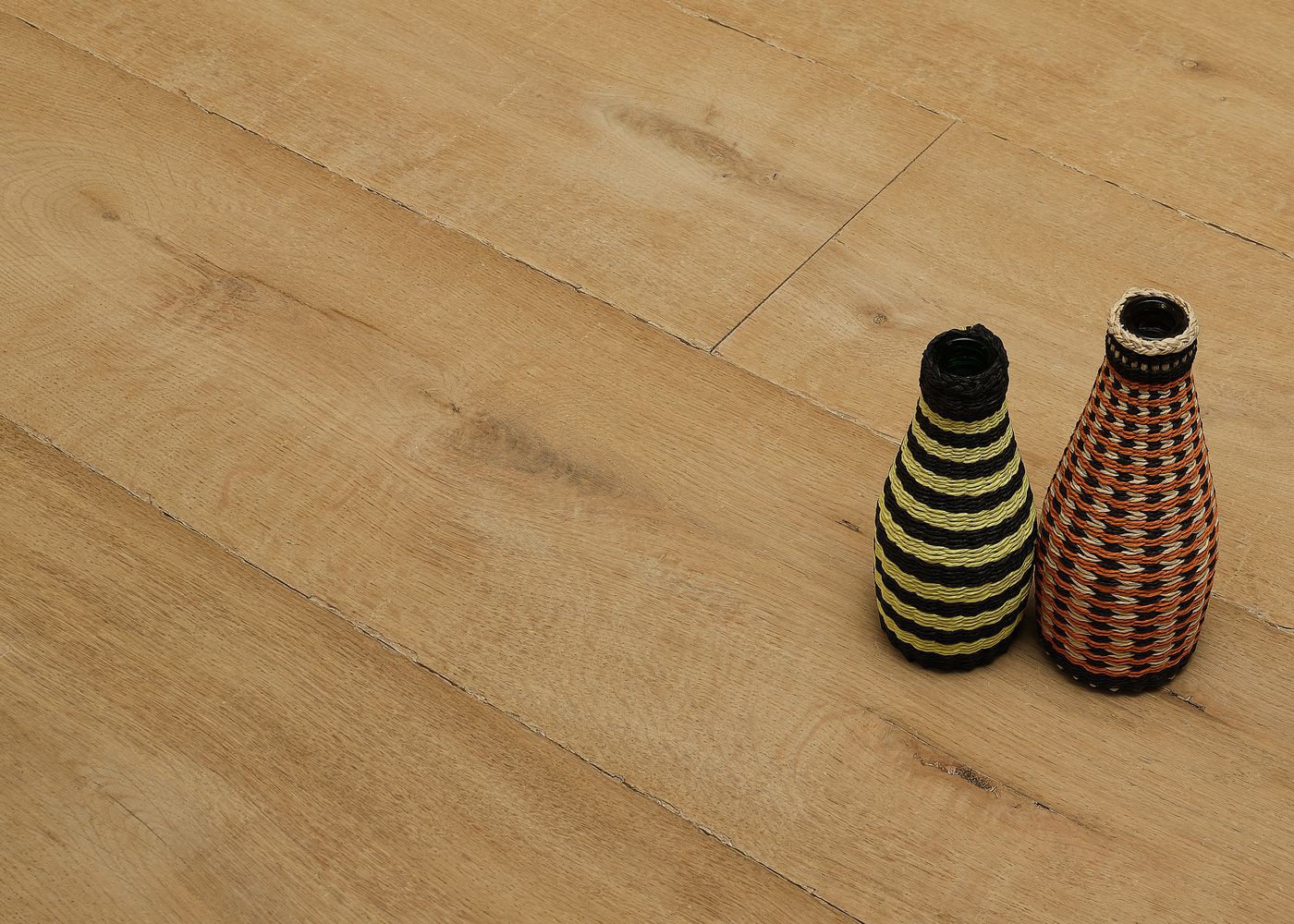 Parquet chêne massif CORDOUE vieilli huile aqua 15x90x1700-2700