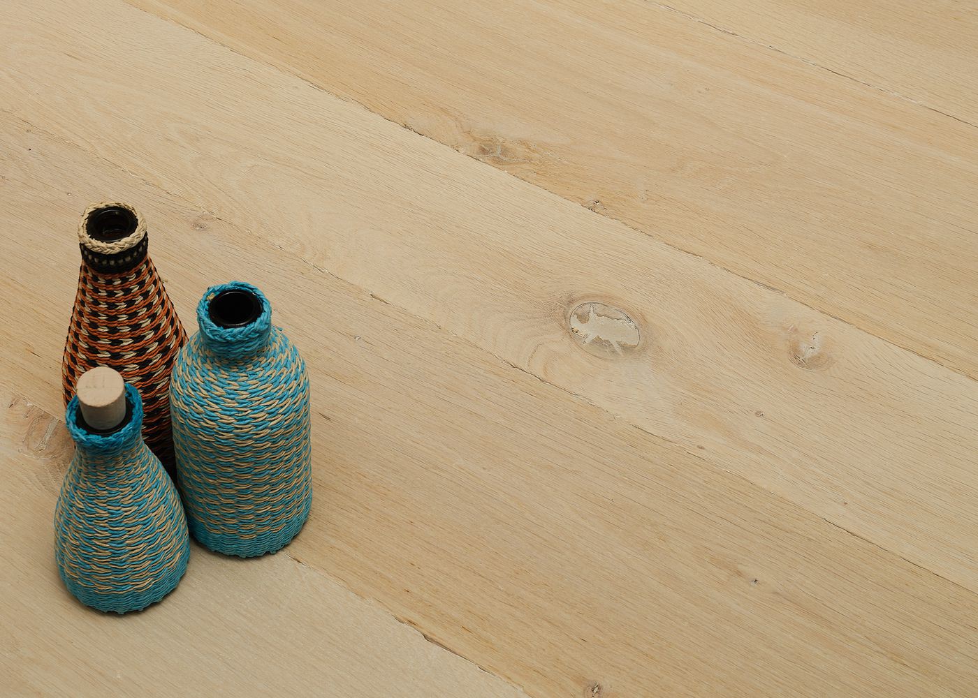 Parquet chêne massif PALMA vieilli huile aqua 15x90x1700-2700