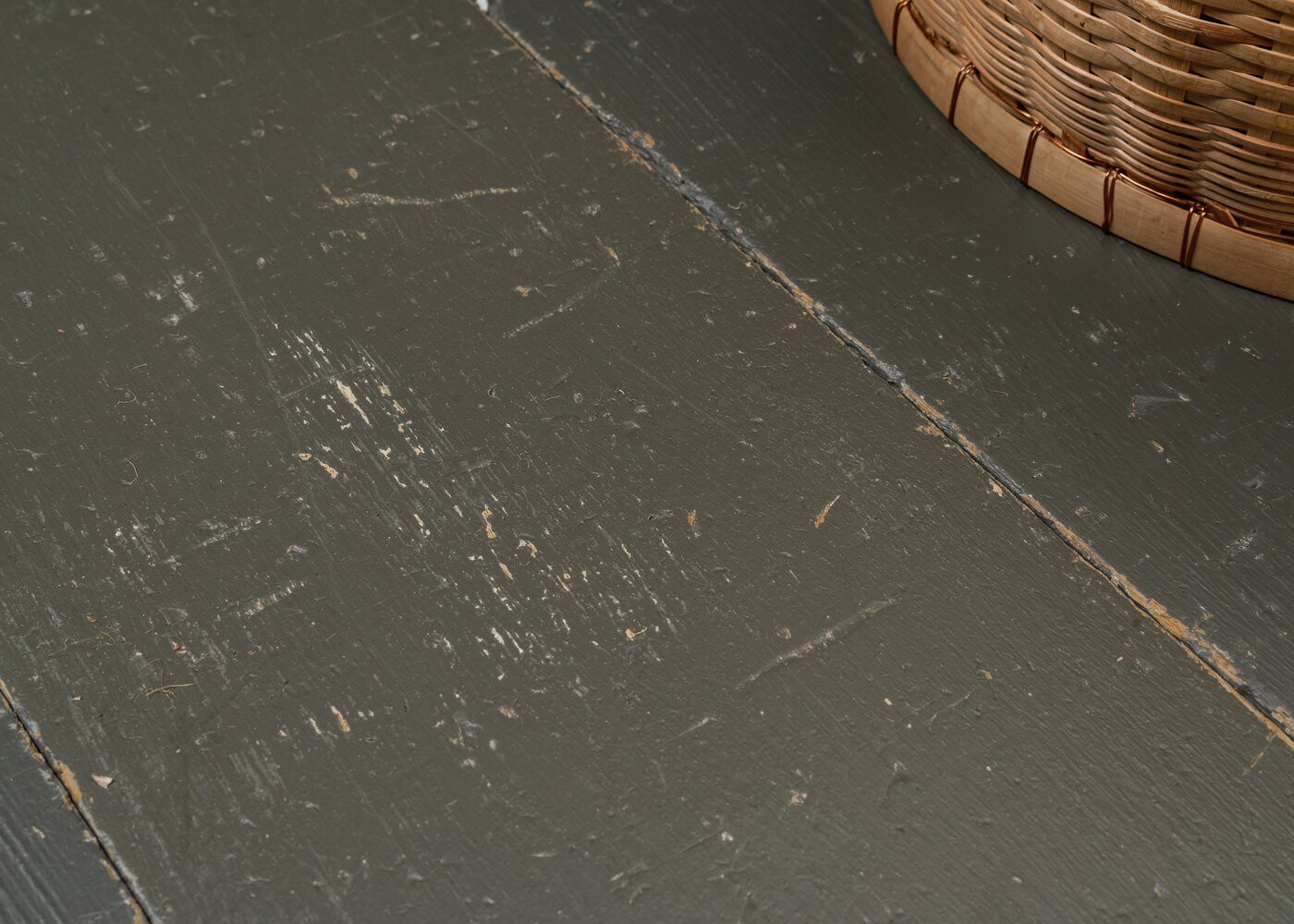 Parquet chêne massif PEINT GRIS vieilli huile cire 15x120-200x1800-2700x140-220x1800-2700