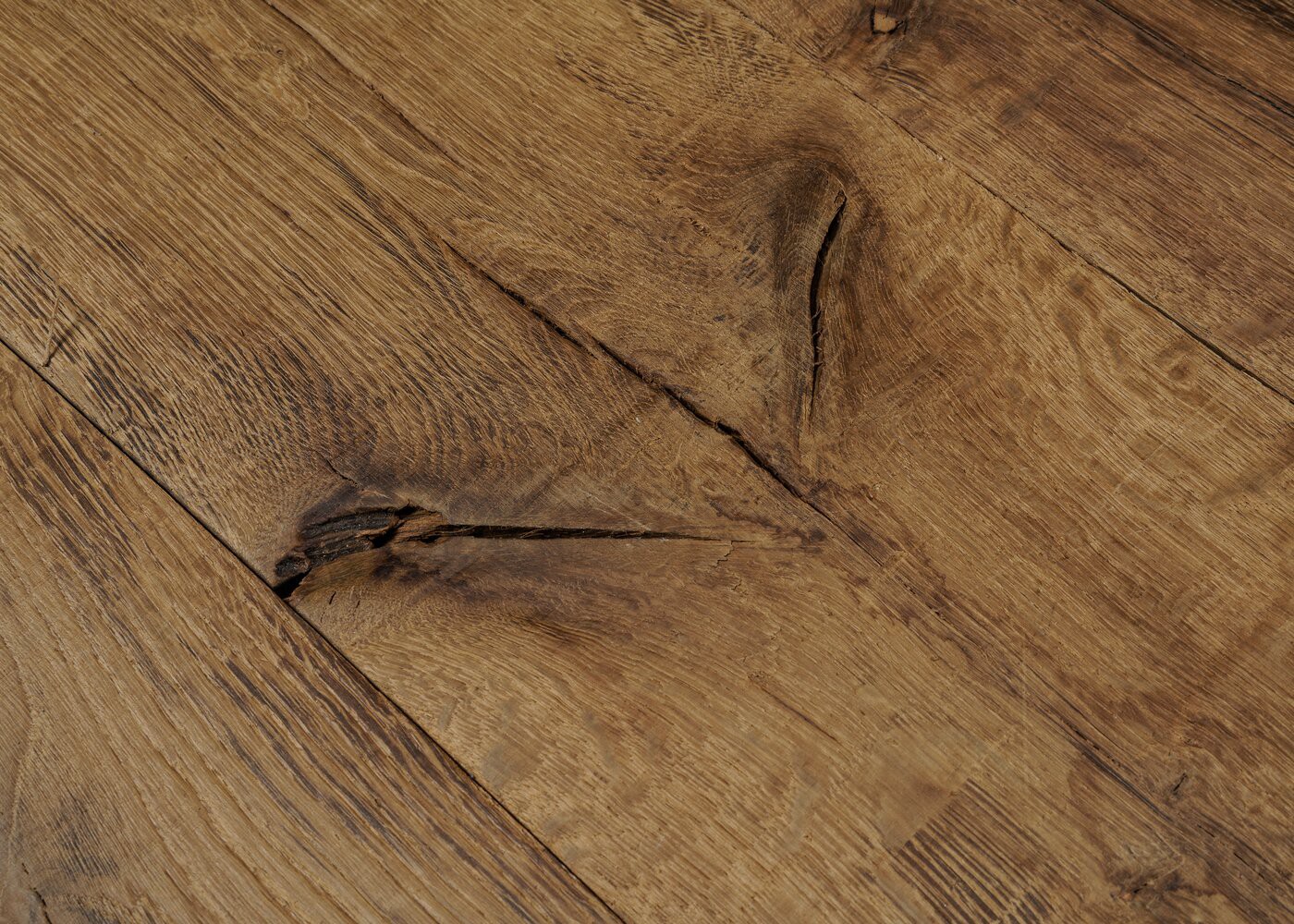 Parquet chêne massif WAX vieilli usé déformé huile cire 20-23x140-220x1800-2700
