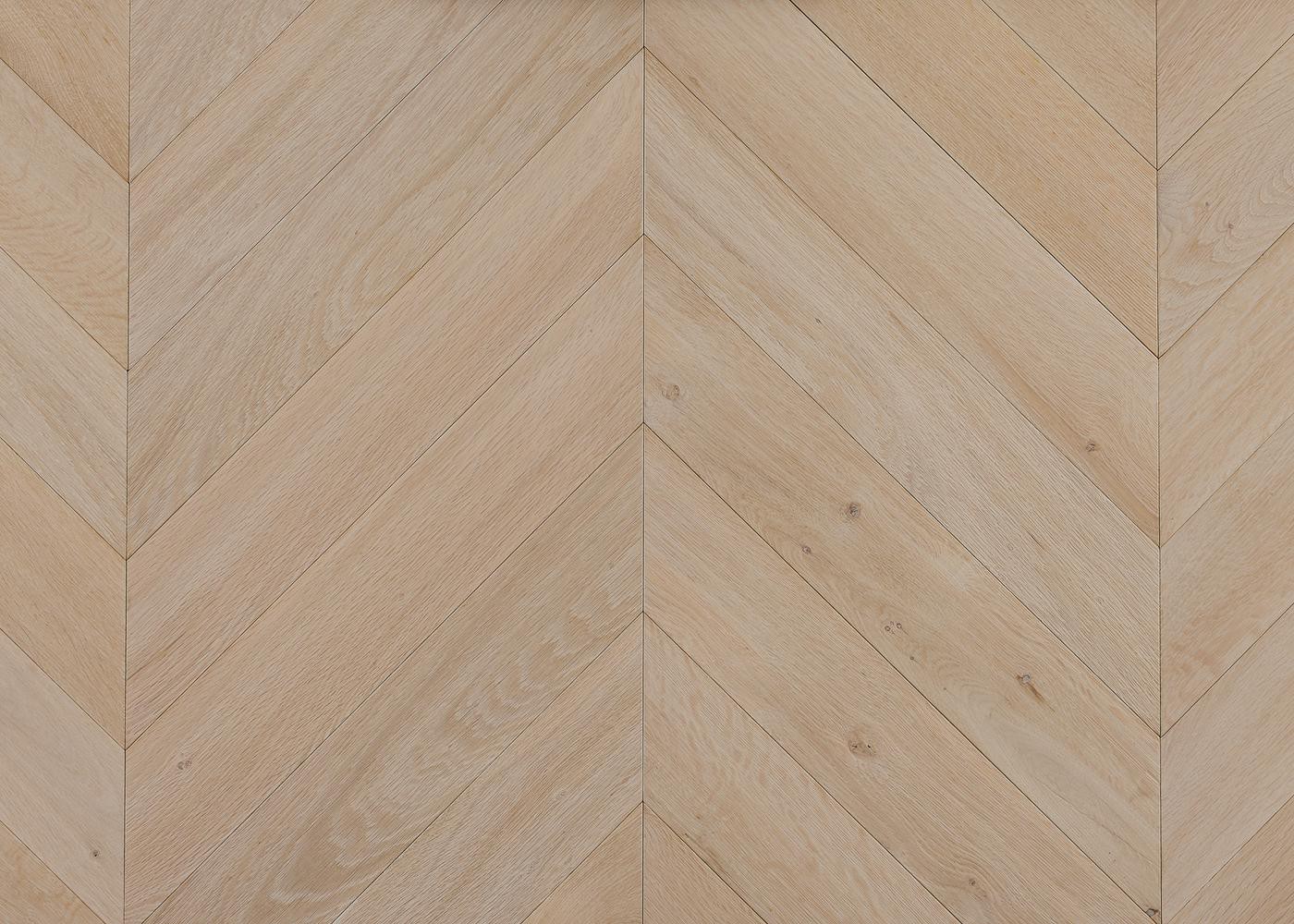 Parquet chêne massif PALMA Point de Hongrie brossé GO2 huile aqua 15x120x650(PàT) 45°