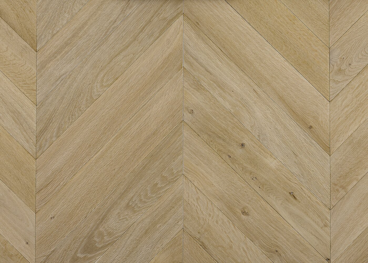 Parquet ch&ecirc;ne contrecoll&eacute; CAMBRIDGE bross&eacute; Point de Hongrie 45&deg; huile aqua 15x120x650 (P&agrave;T)