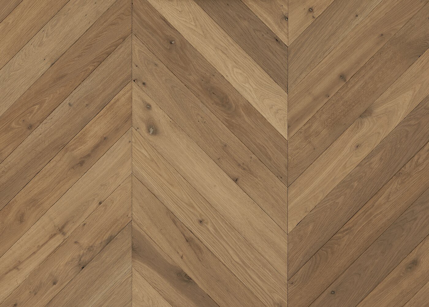 Parquet chêne massif GASPARD Point de Hongrie Elégance vieilli vernis aqua 14x110x600 45°