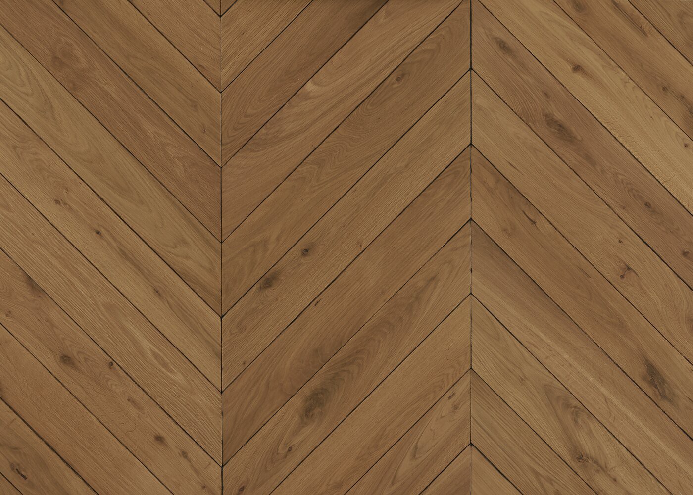 Parquet chêne massif LIVENZA Point de Hongrie vernis aqua 14x110x600 45°