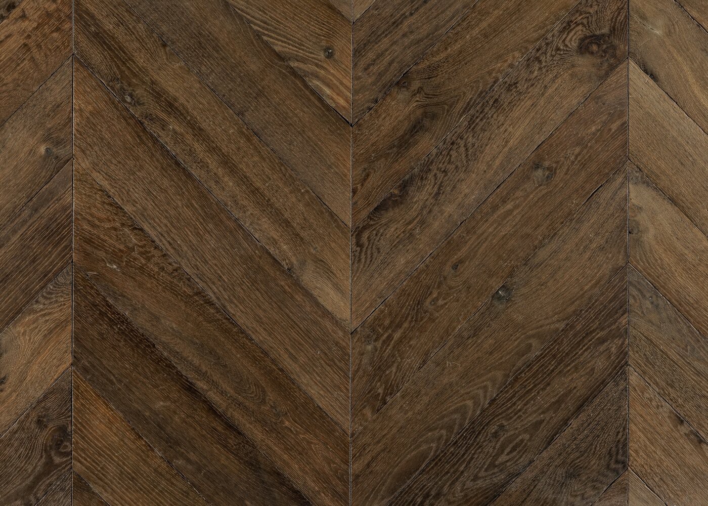 Parquet chêne massif DUBLIN Point de Hongrie vieilli huile cire 15x120x650(PàT) 45°