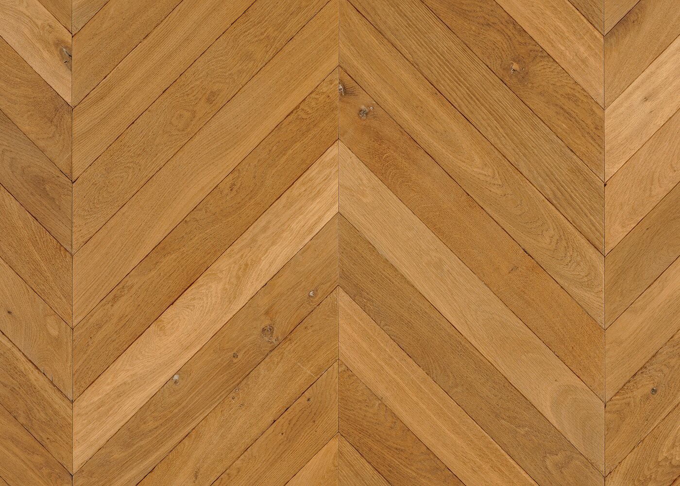 Parquet ch&ecirc;ne massif SIENNE Point de Hongrie El&eacute;gance vieilli huile cire 14x110x600 45&deg;