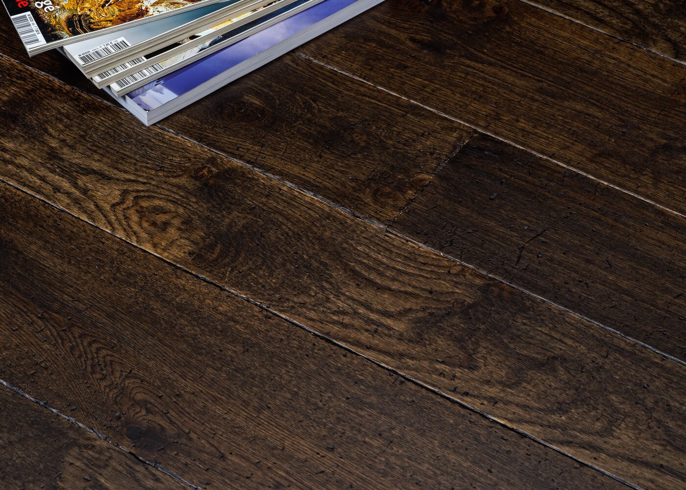 Parquet chêne massif EVORA Elégance vieilli très accentué huile cire 14x110x500-2000