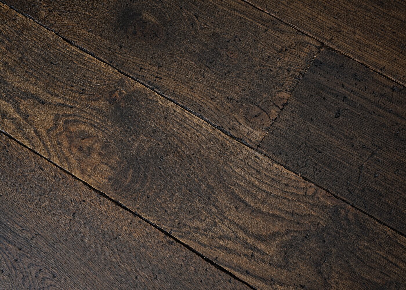 Parquet chêne massif EVORA Elégance vieilli très accentué huile cire 14x110x500-2000