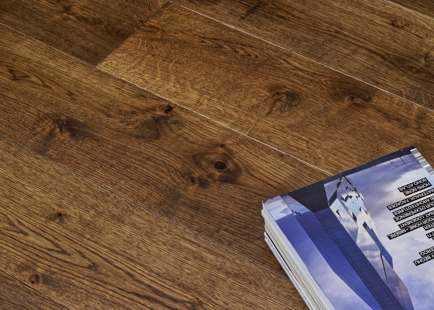 Parquet chêne massif OTTAWA Elégance vieilli très accentué huile cire 14x110x500-2000