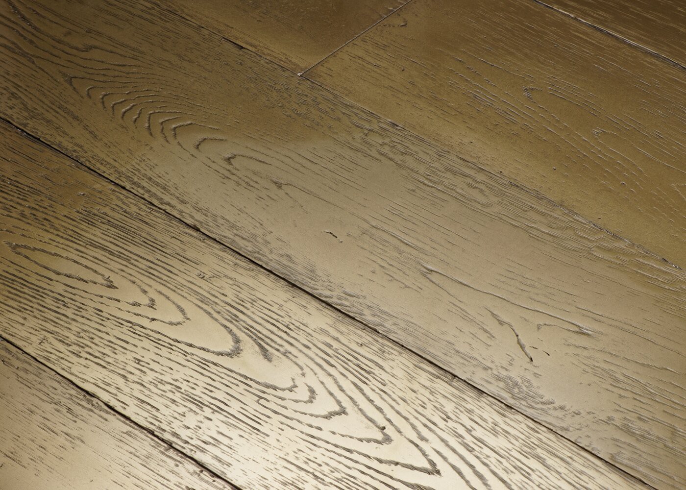 Parquet chêne contrecollé G2 Métal BLING BLING brossé vieilli 15x160x1200-2300