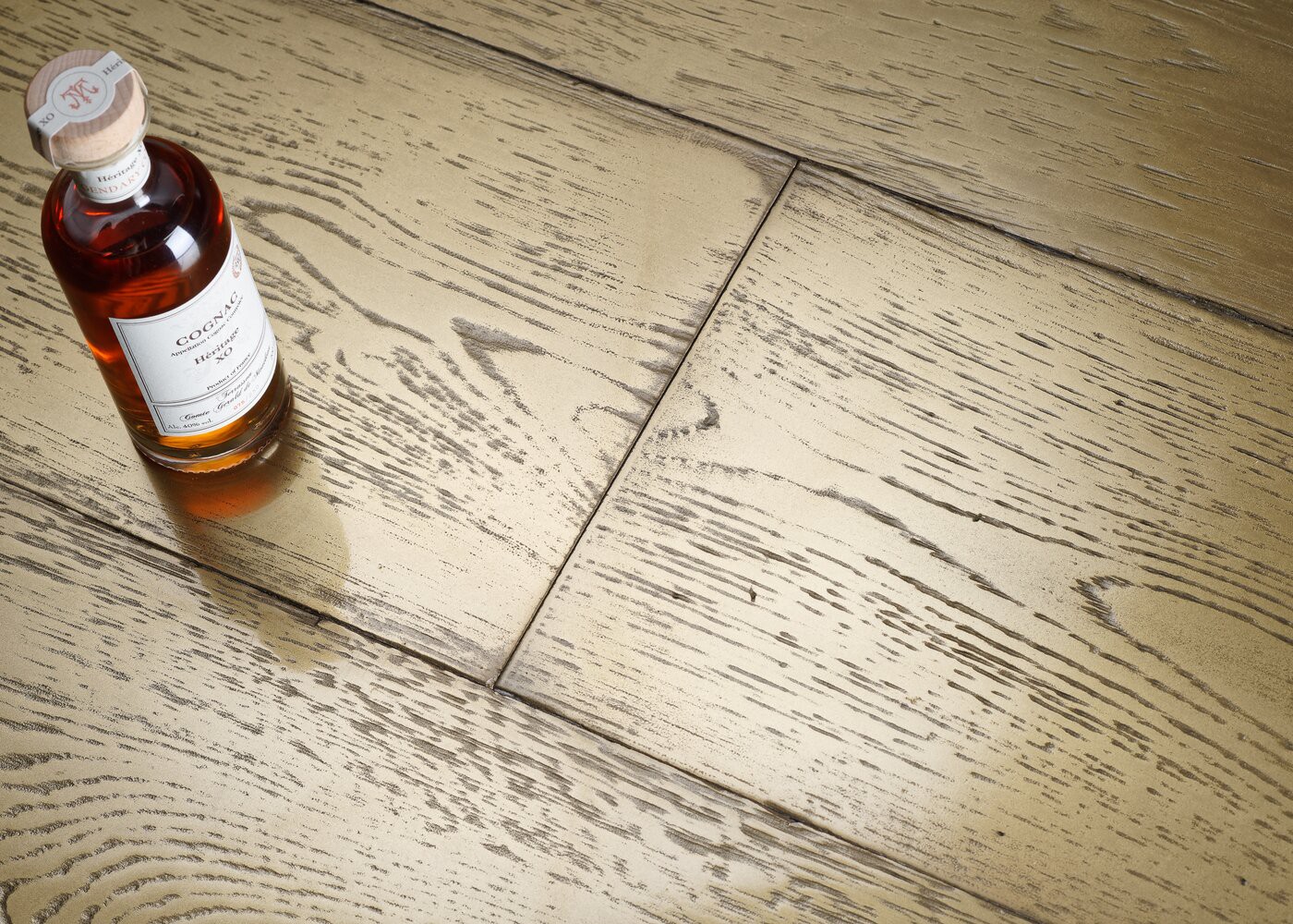 Parquet chêne contrecollé G2 Métal BLING BLING brossé vieilli 15x160x1200-2300