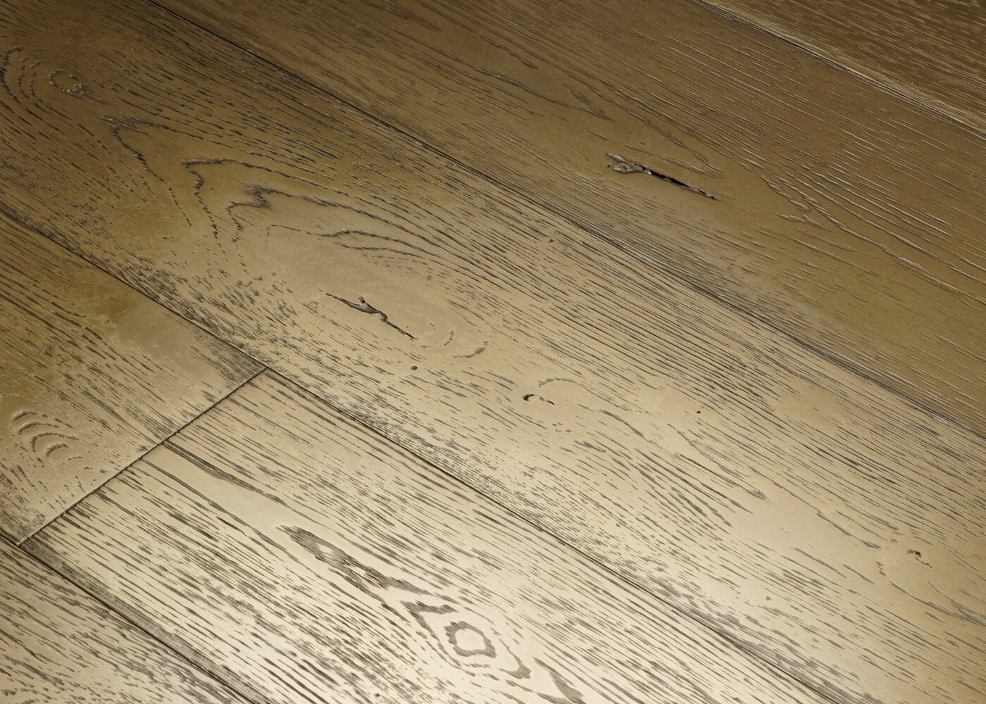 Parquet chêne contrecollé G2 Métal BLING BLING brossé vieilli 15x160x1200-2300