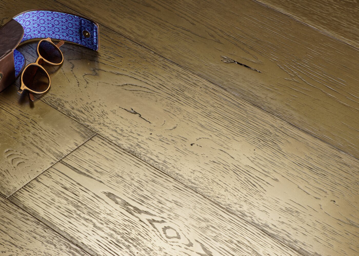 Parquet chêne contrecollé G2 Métal BLING BLING brossé vieilli 15x160x1200-2300