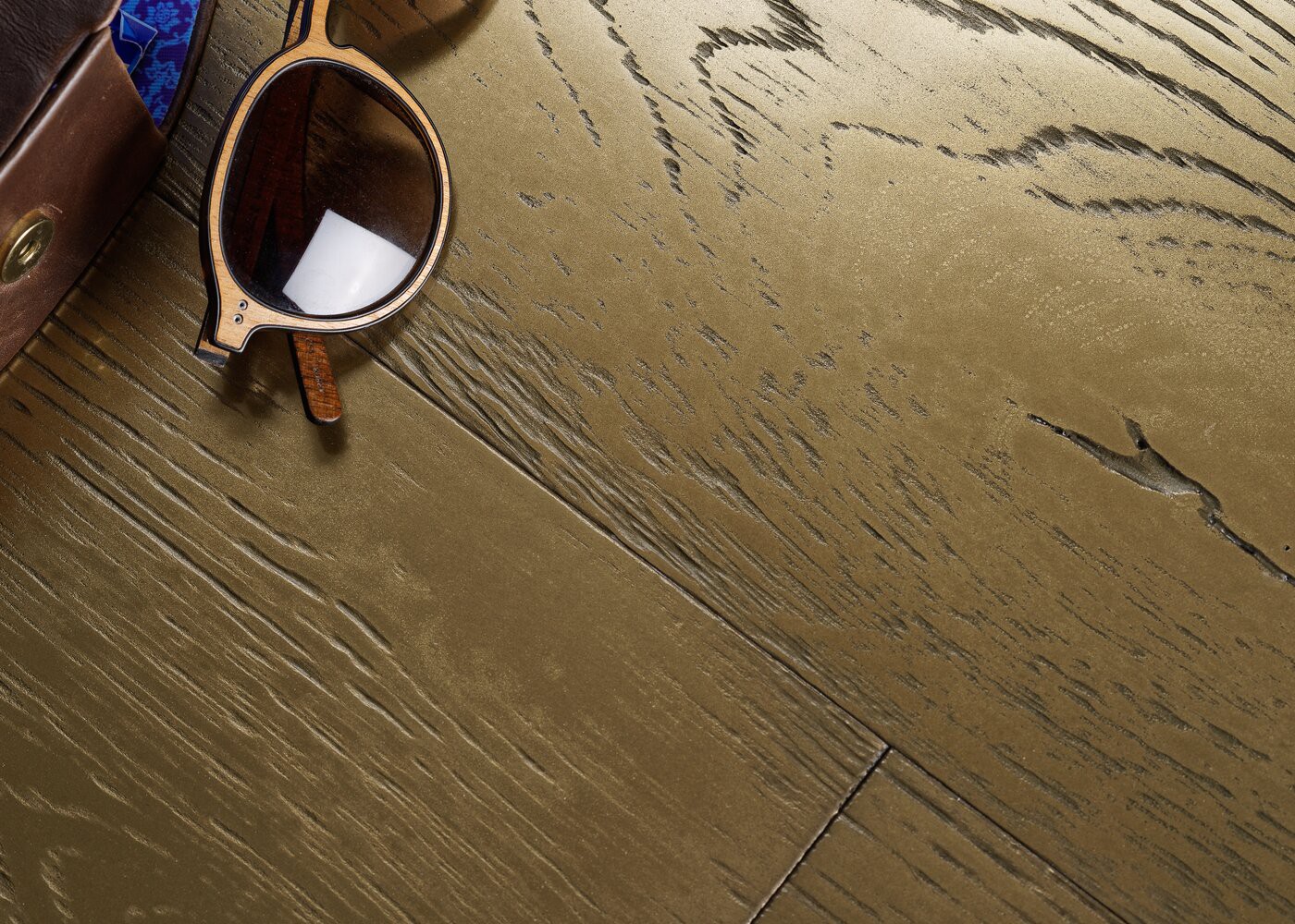 Parquet chêne contrecollé G2 Métal BLING BLING brossé vieilli 15x160x1200-2300