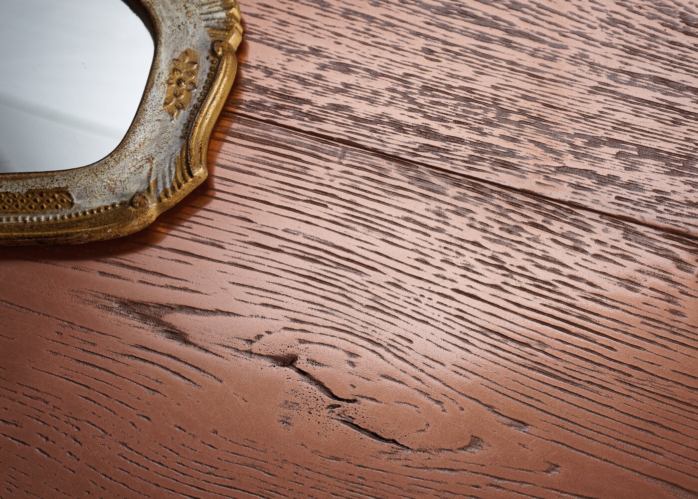 Parquet chêne contrecollé G2 Métal CUIVRE brossé vieilli 15x160x1200-2300