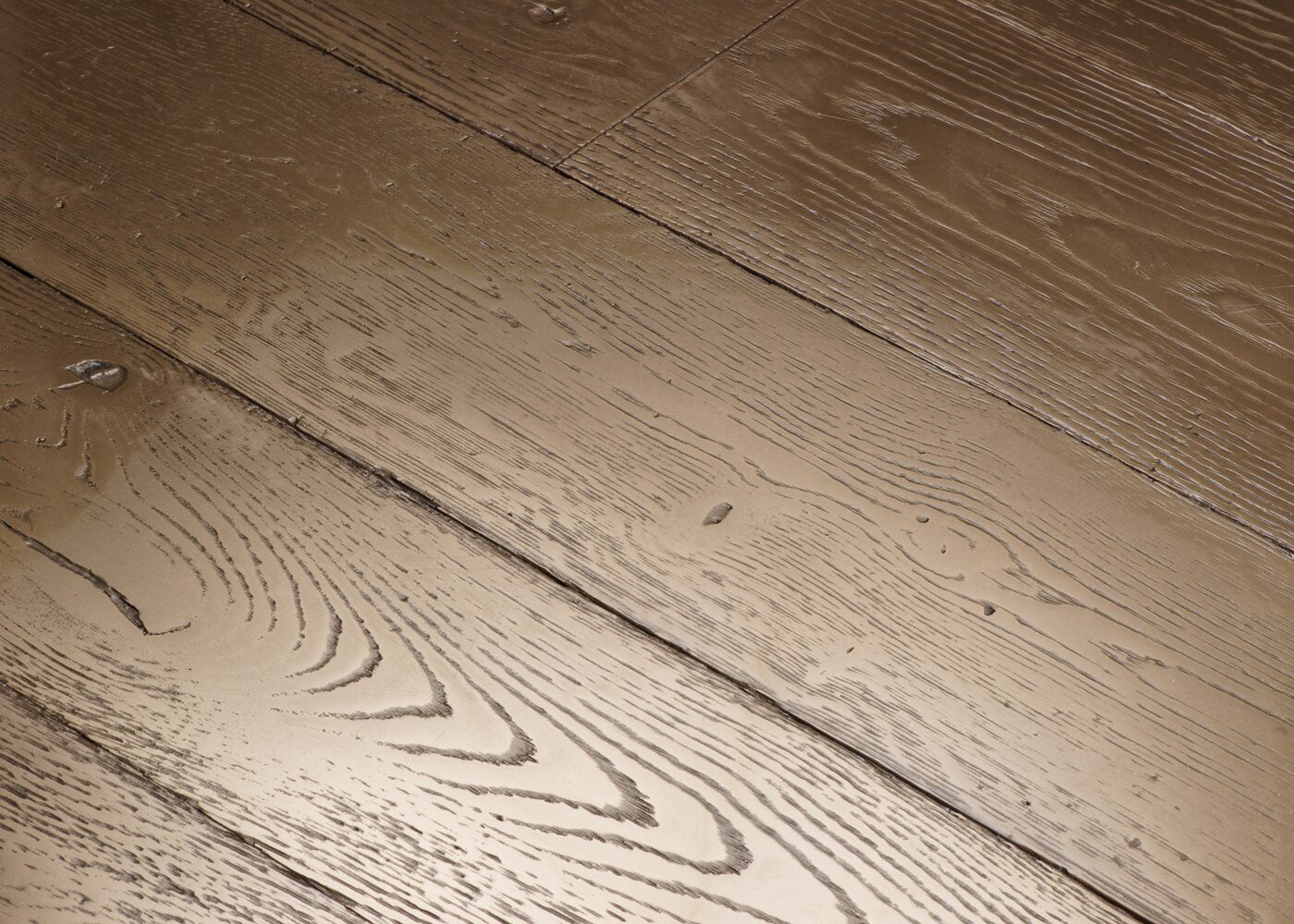 Parquet chêne contrecollé G2 Métal GOLD brossé vieilli 15x160x1200-2300