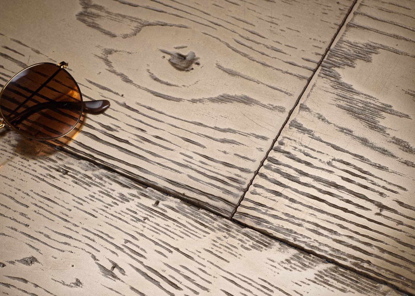 Parquet chêne contrecollé G2 Métal GOLD brossé vieilli 15x160x1200-2300