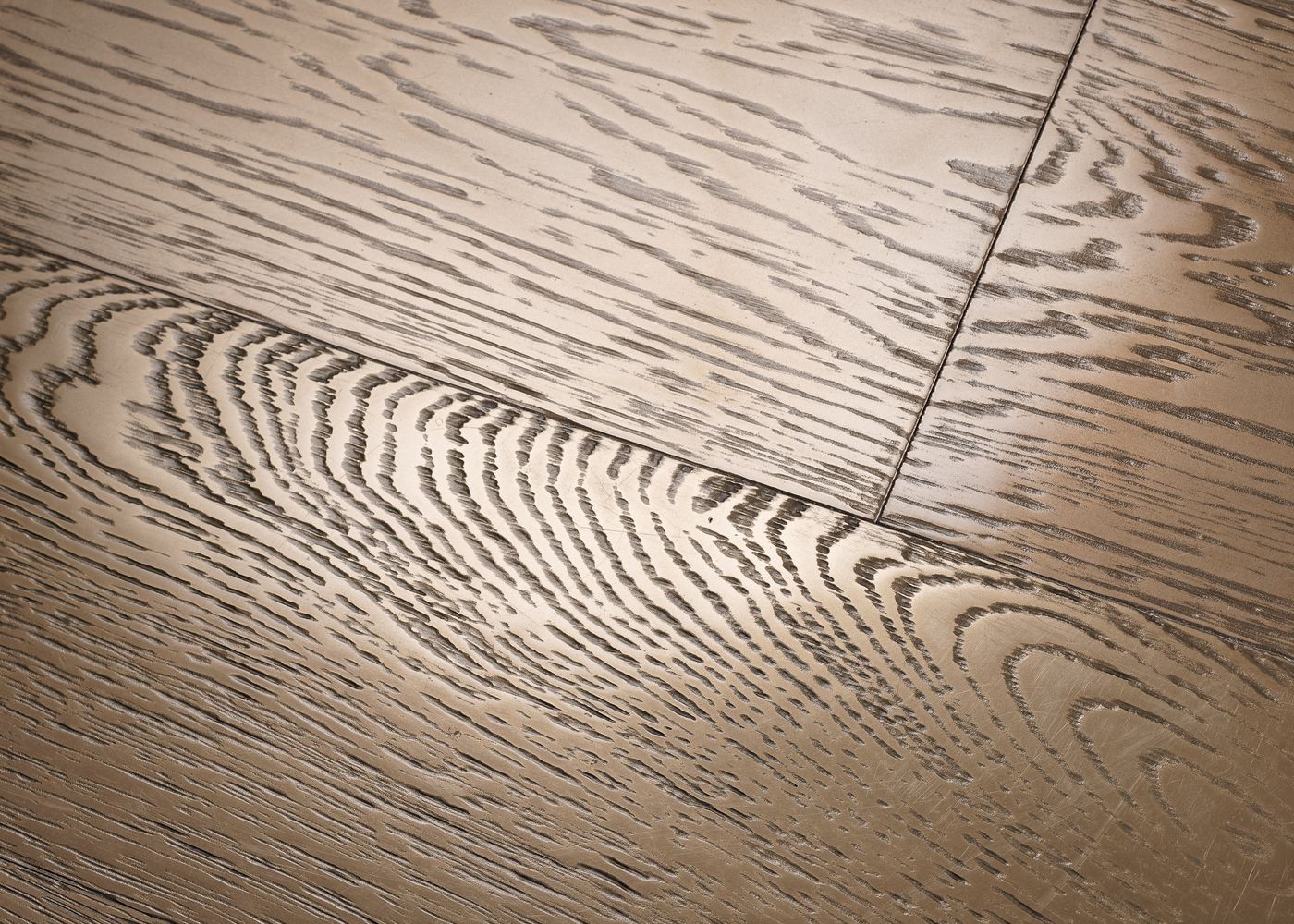 Parquet chêne contrecollé G2 Métal GOLD PEFC brossé 15x160x1200-2300