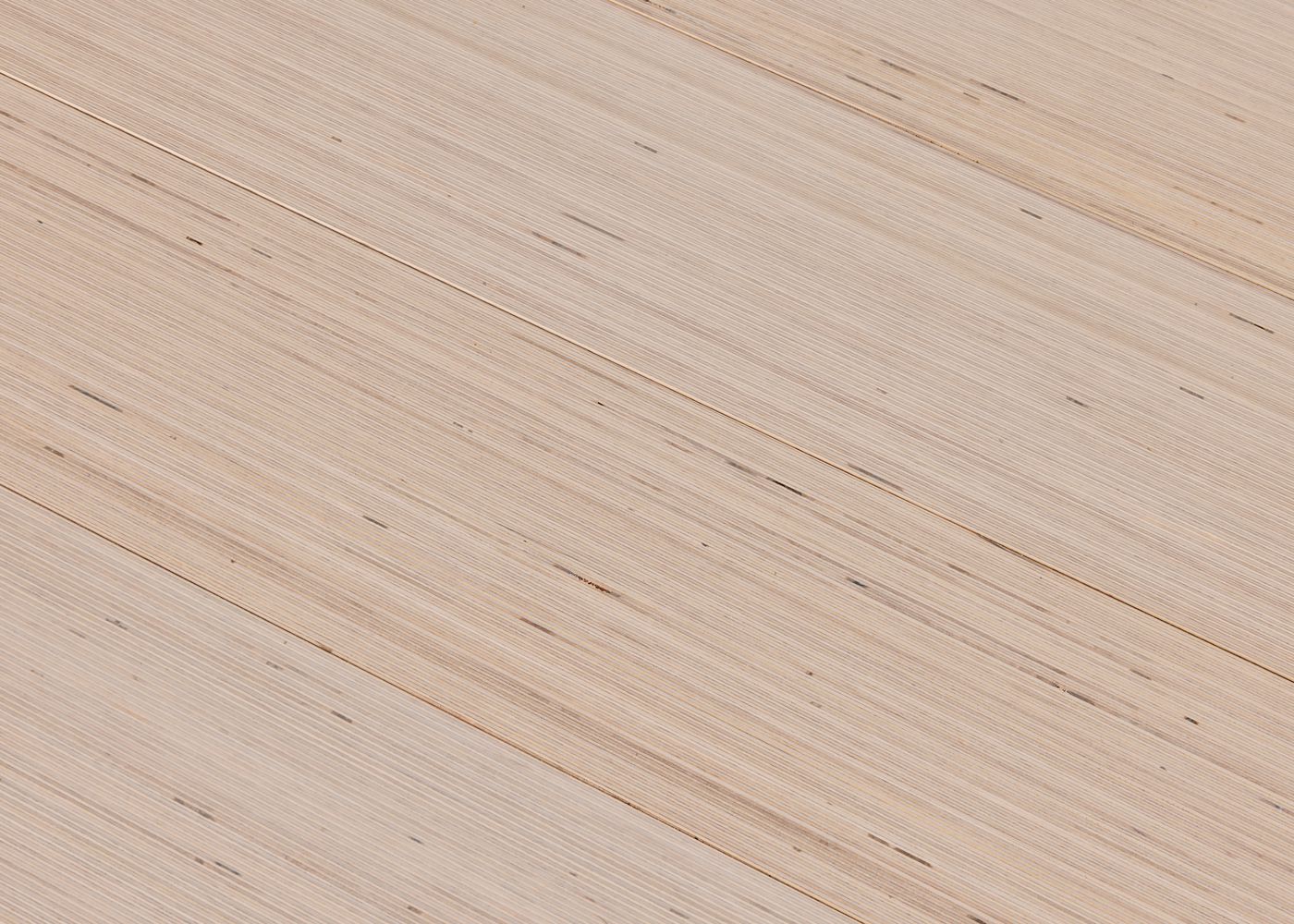 Parquet bouleau contrecollé Kaolin Blanchi 14x190x2480
