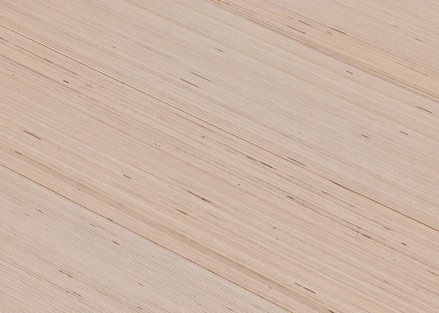 Parquet bouleau contrecollé Kaolin Blanchi 14x190x2480