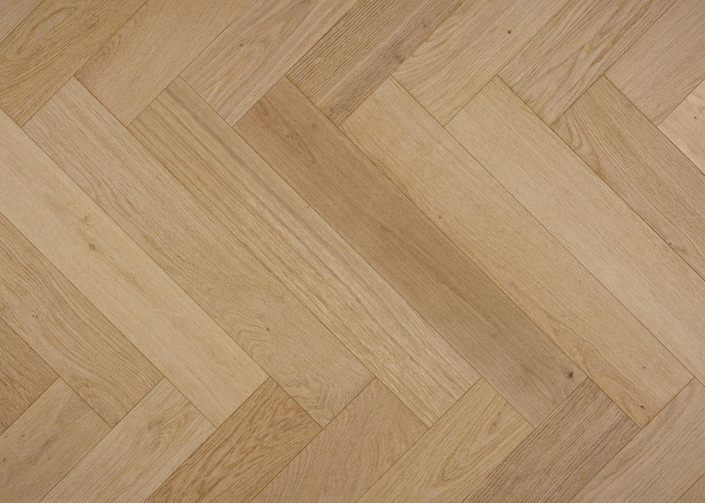 Parquet chêne contrecollé UTOPIA Bâton Rompu brossé vernis mat Elégance support HDF 12x92x610