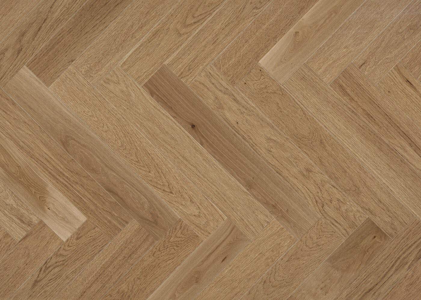 Parquet chêne contrecollé BUZENVAL Bâton Rompu brossé huile UV Elégance support HDF 12x92x610