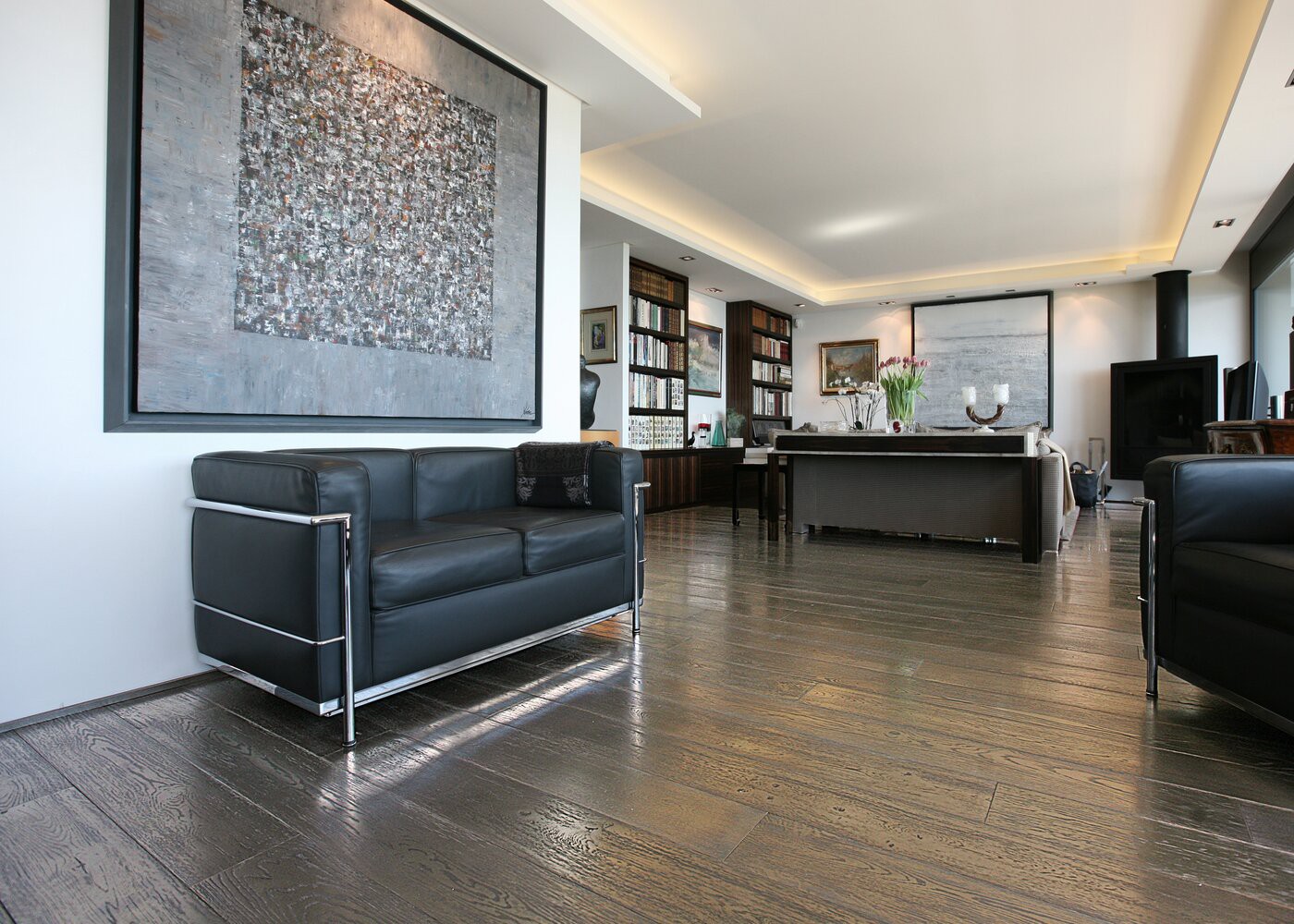 Parquet chêne contrecollé G2 Métal BRONZE brossé vieilli 15x160x1200-2300