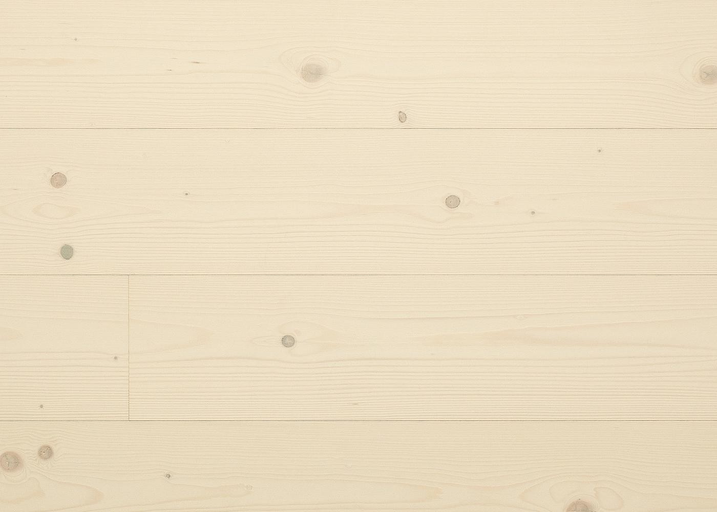 Parquet Epicéa contrecollé brossé Matière huilé BLANC PROFOND 15x192x2400