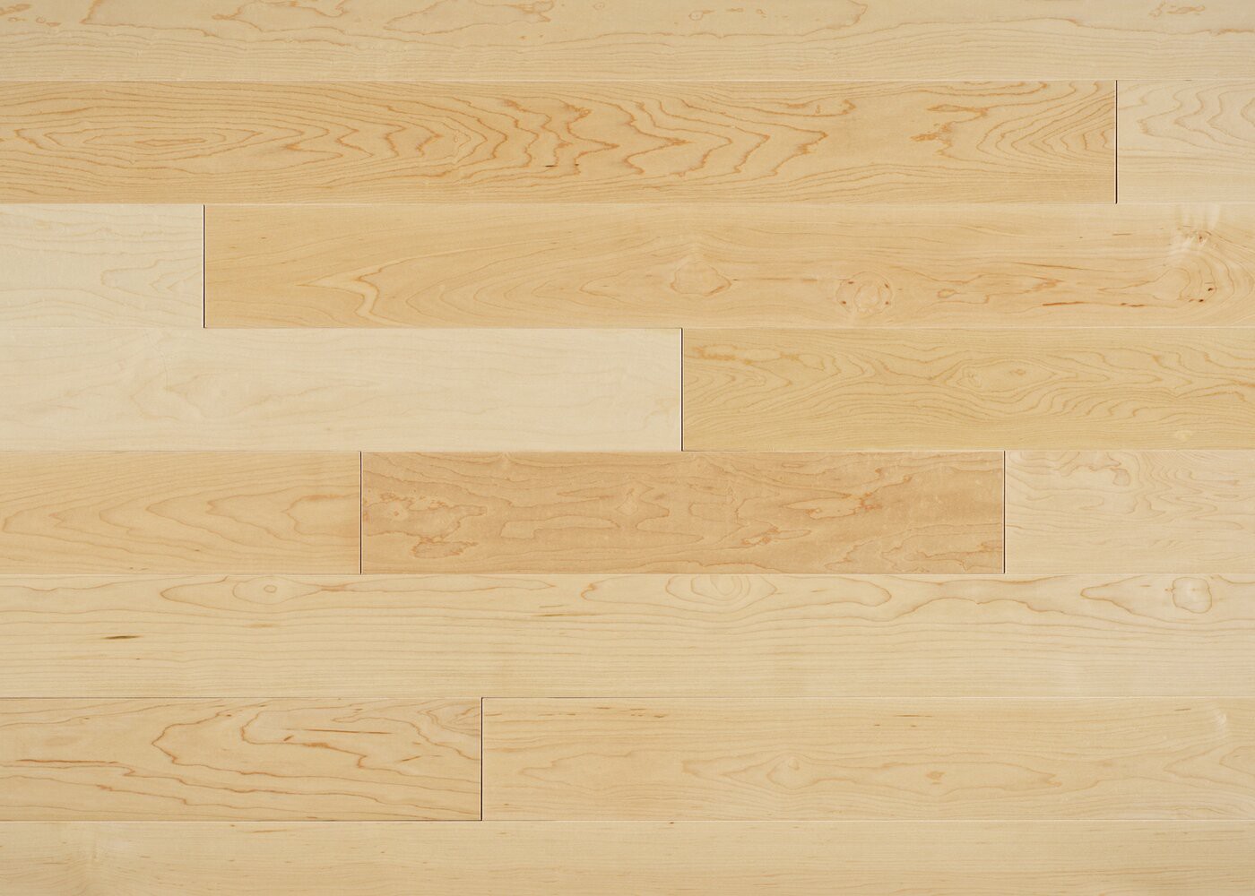 Parquet Erable du Canada massif PRBis G04 vernis satiné 19x100x500-2400