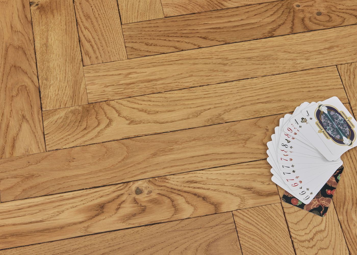 Parquet chêne massif COLBERT Bâton rompu Elégance vieilli 14x70x450