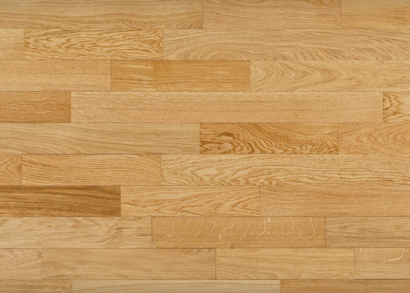 Parquet ch&ecirc;ne massif vernis mat Premier NF 14x70x350-1400