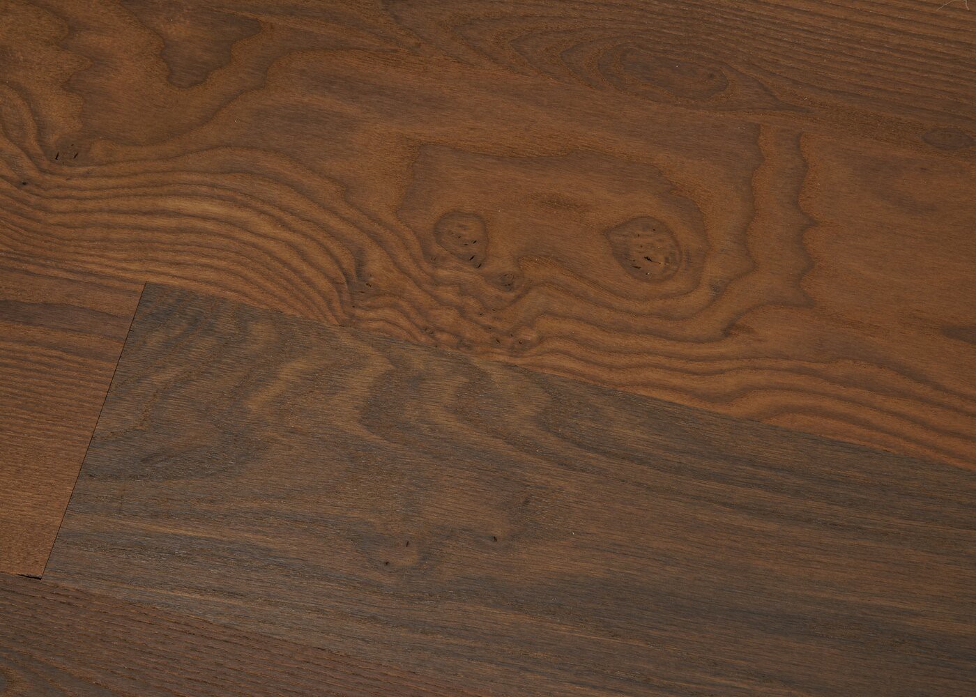 Parquet frêne massif thermochauffé Elégance Brut NF G2 14x130x600-2000