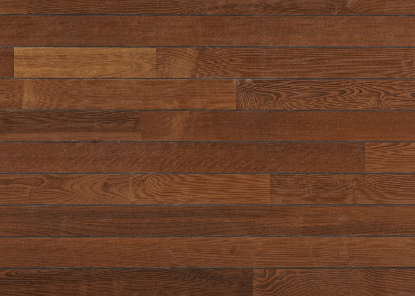 Parquet frêne massif thermochauffé - Pont de Bateau - Elégance NF 14x90x600-2000