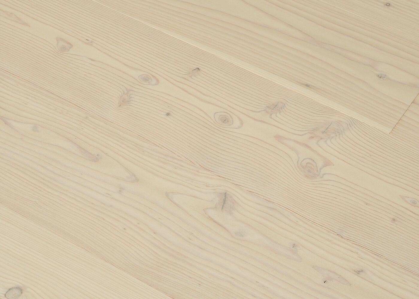 Parquet Mélèze contrecollé brossé Matière huilé BLANC PROFOND 15x192x2400