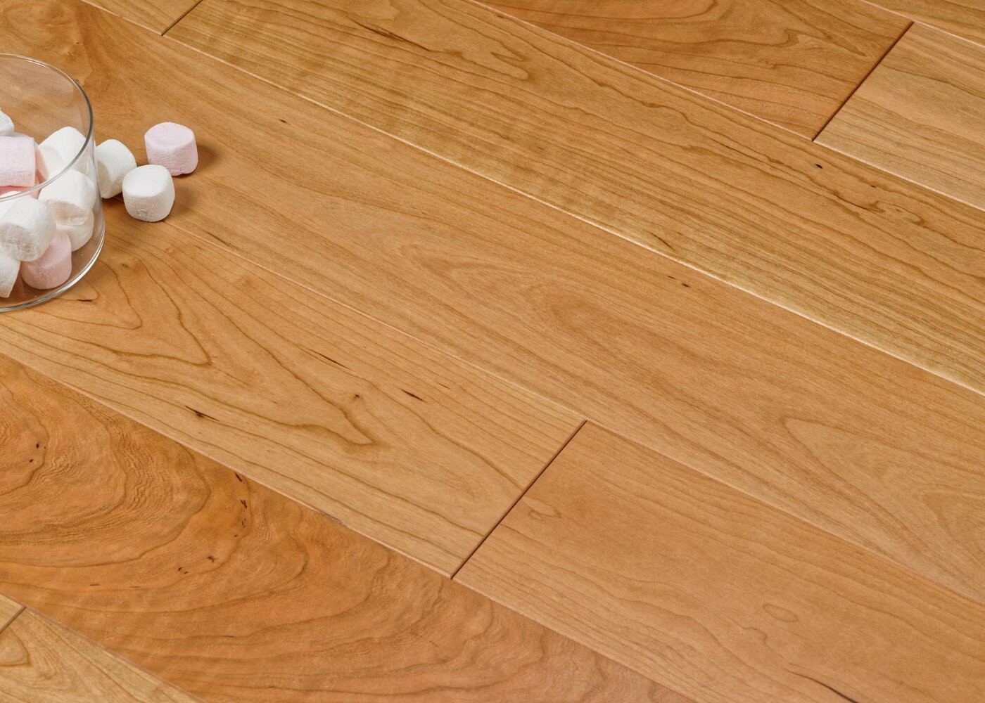 Parquet Merisier US massif PRBis G04 vernis satiné 19x100x500-2400