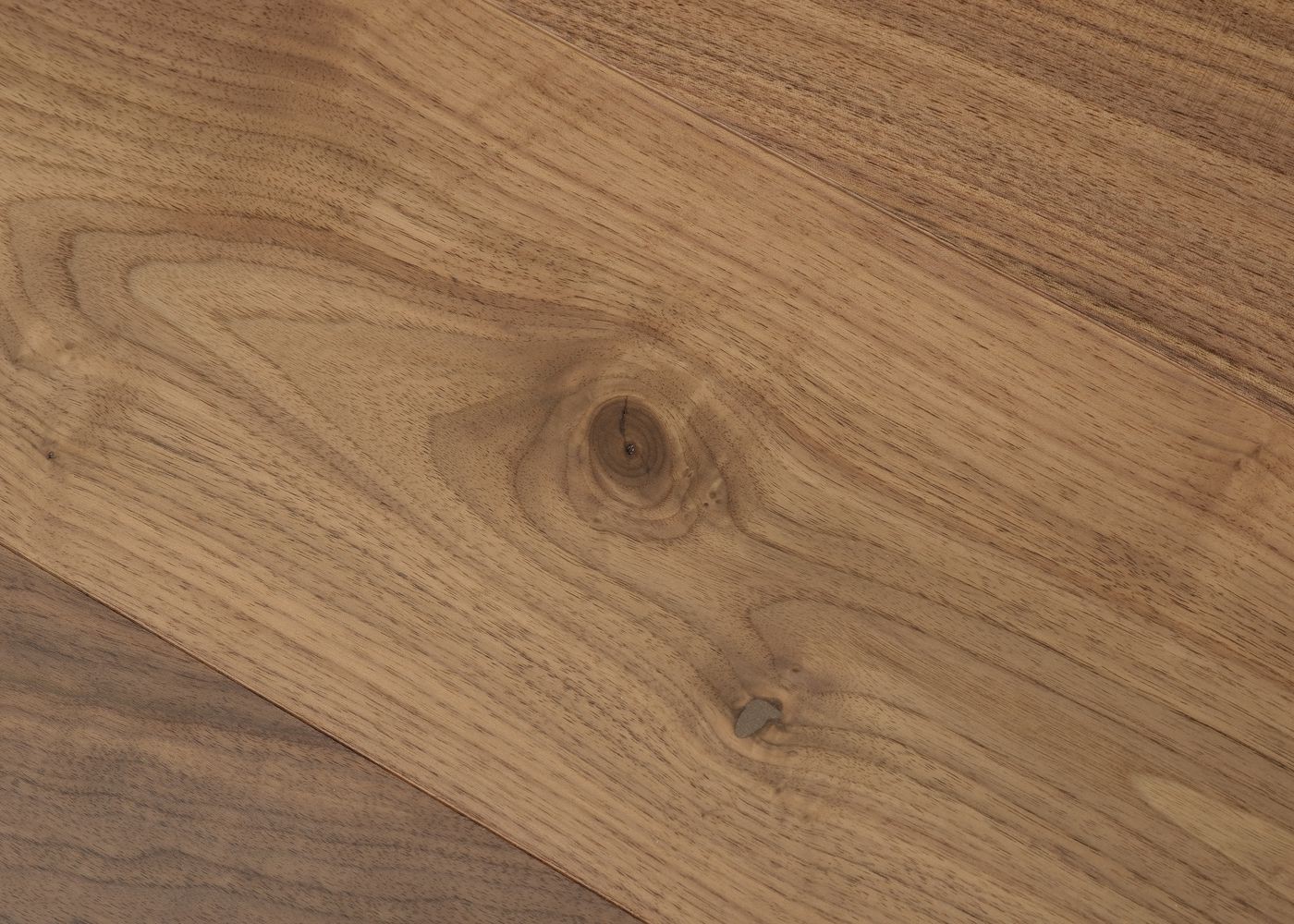 Parquet Noyer US contrecollé PRBis avec aubier vernis mat 14x139x2000