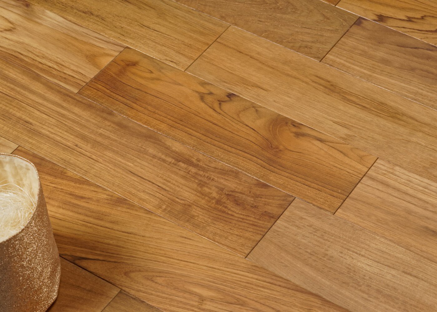 Parquet Teck d'Indonésie massif Premier huilé G4 12x90x1200
