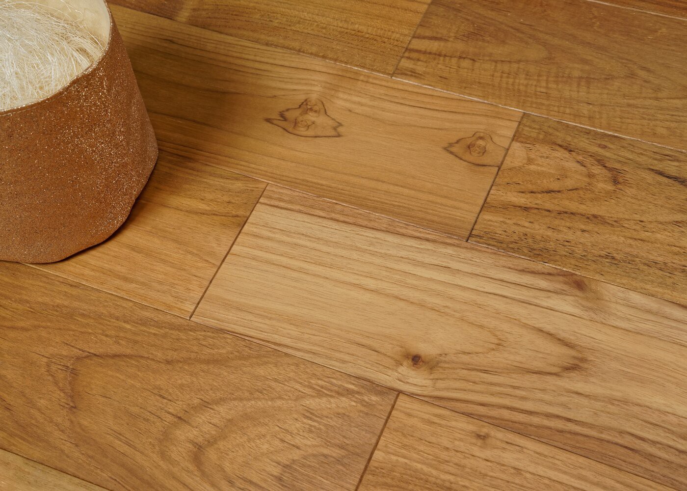 Parquet Teck d'Indonésie massif Premier huilé G4 12x90x1200